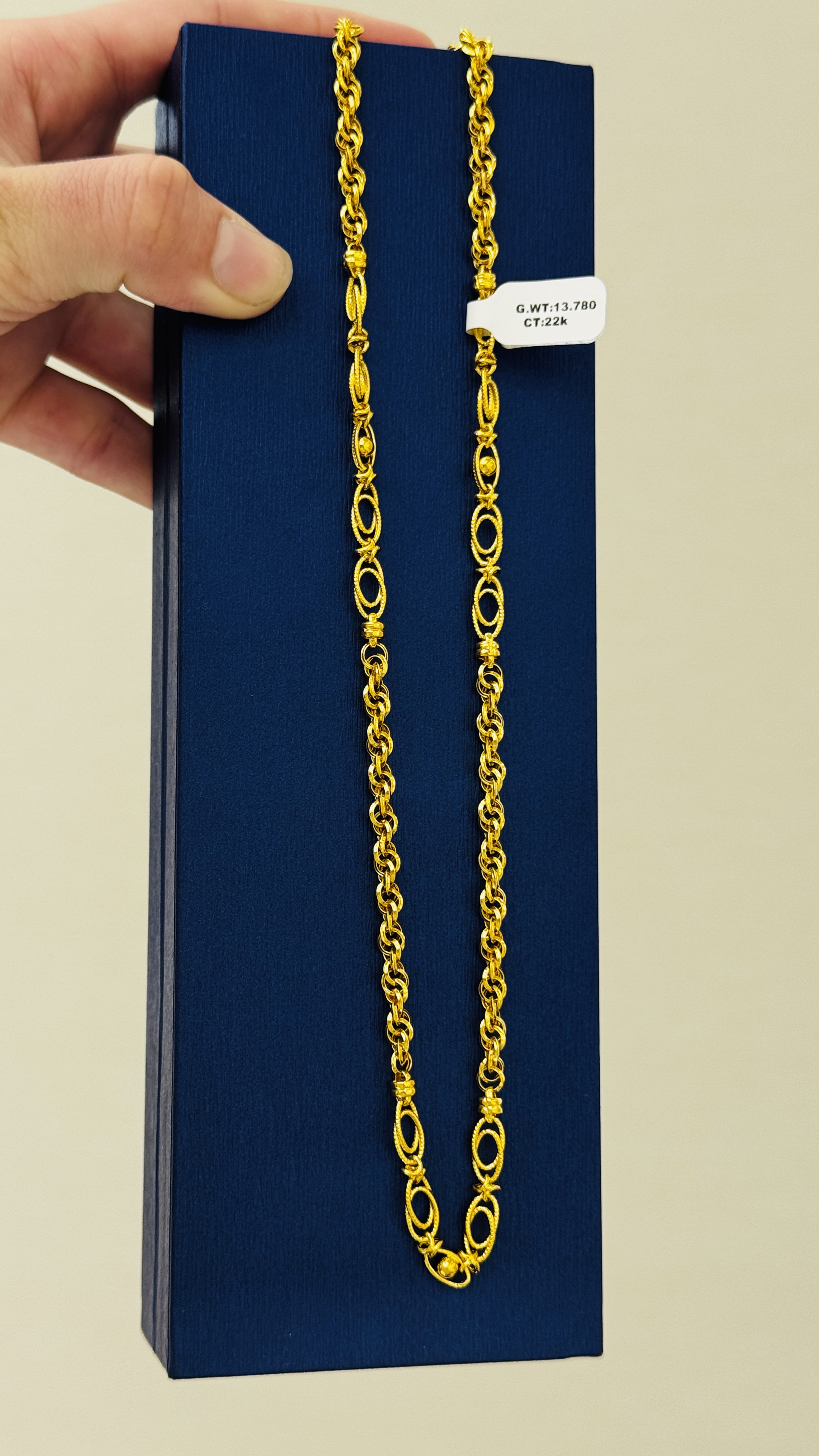 Men gold chain  13.78