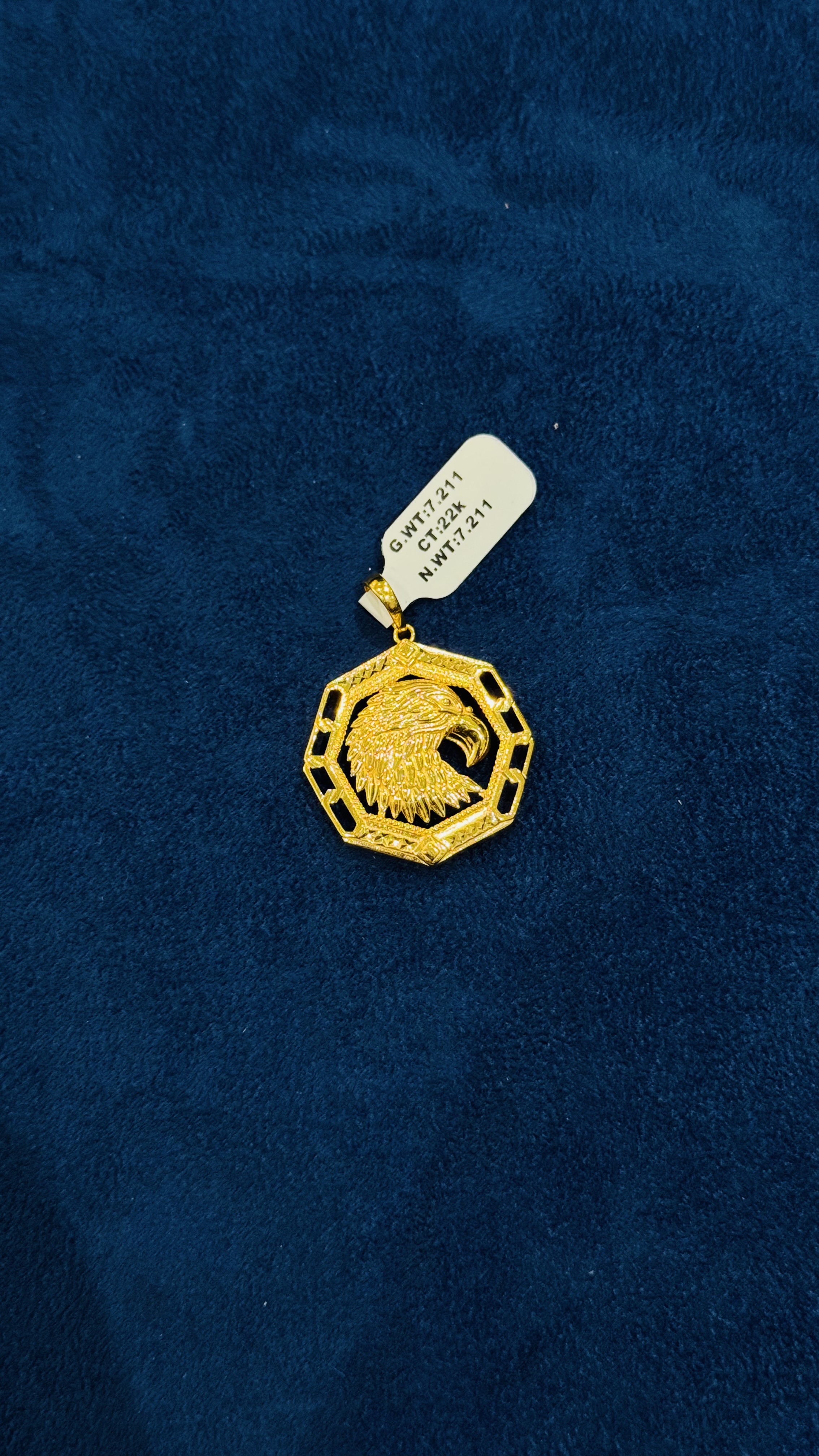 CIRCULAR EAGLE MENS PENDANT