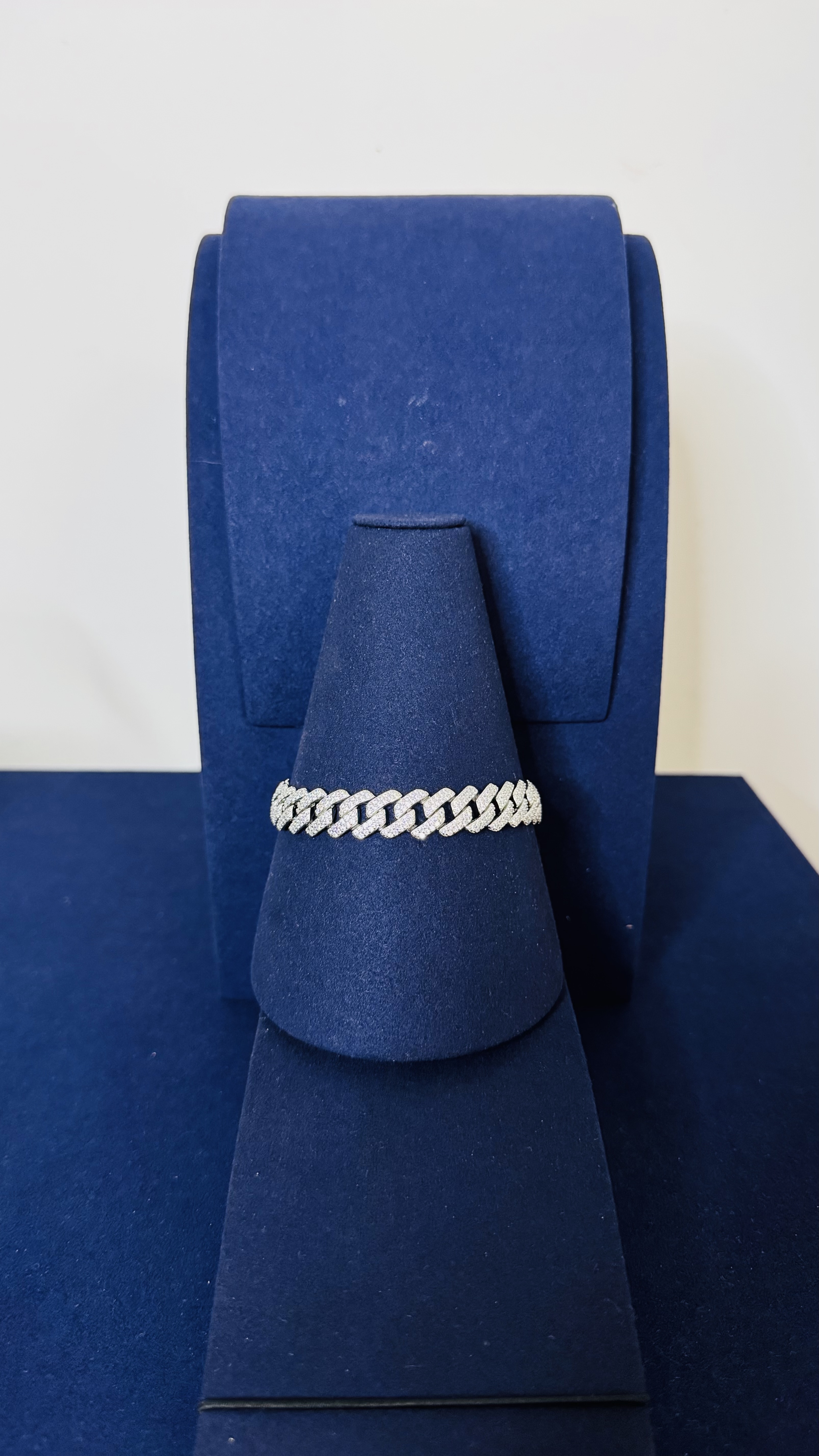 SILVER ICE OUT BRACELET