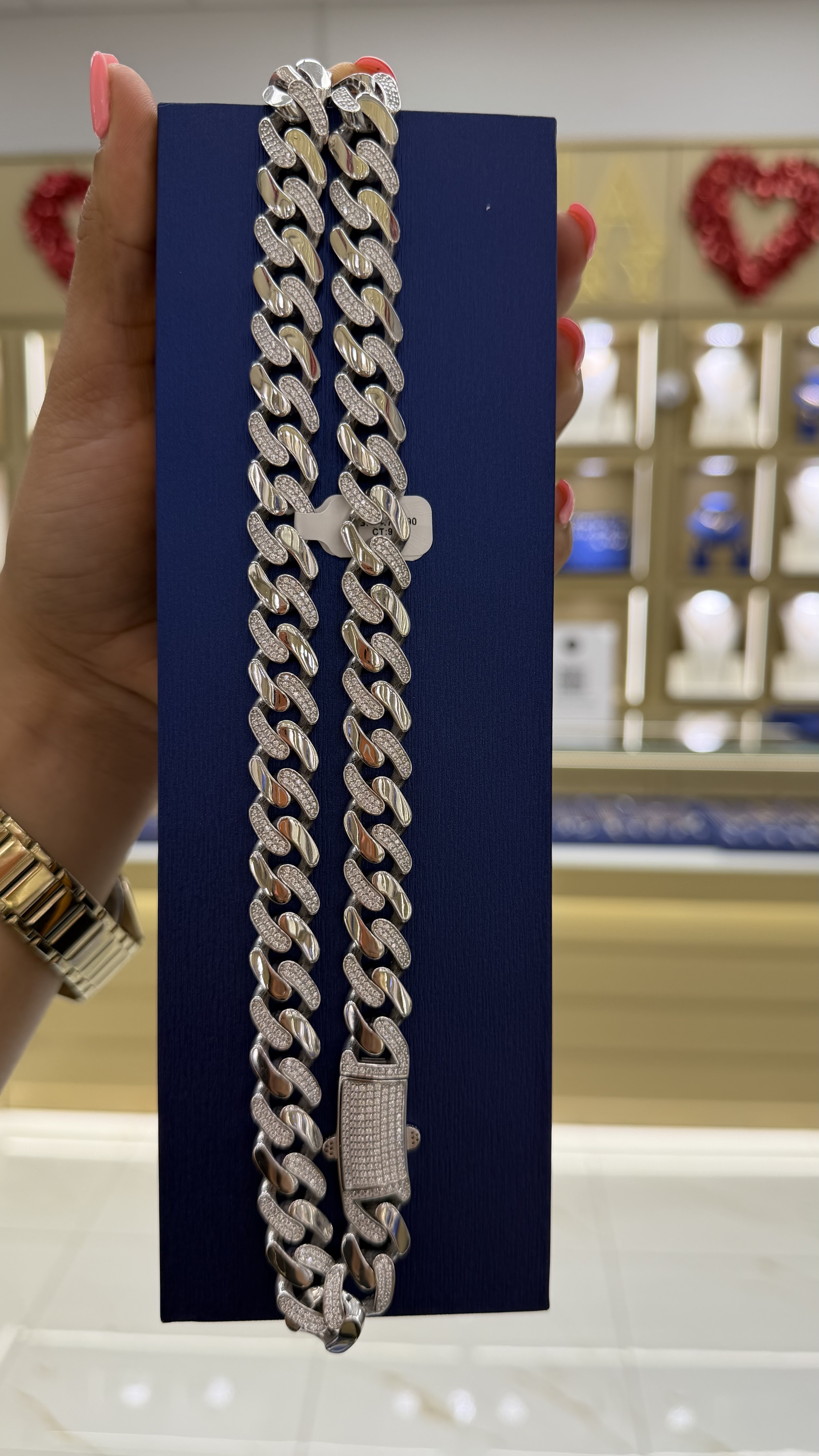 MEN ICEOUT SILVER CHAIN 71.09