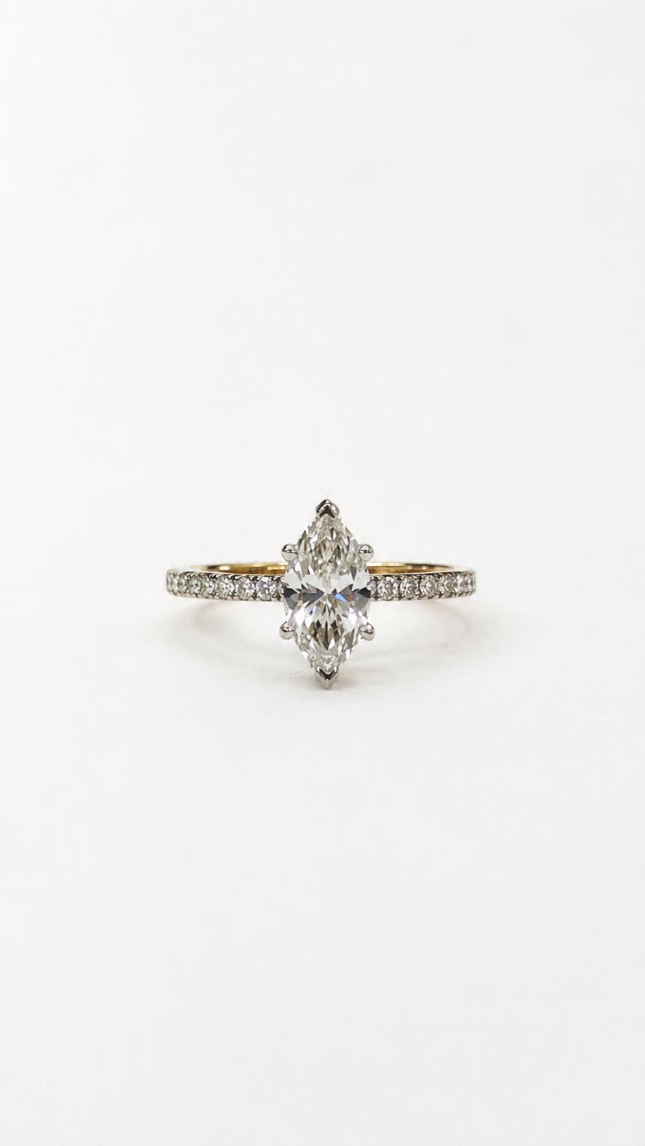 Marquise with side Diamond Ring