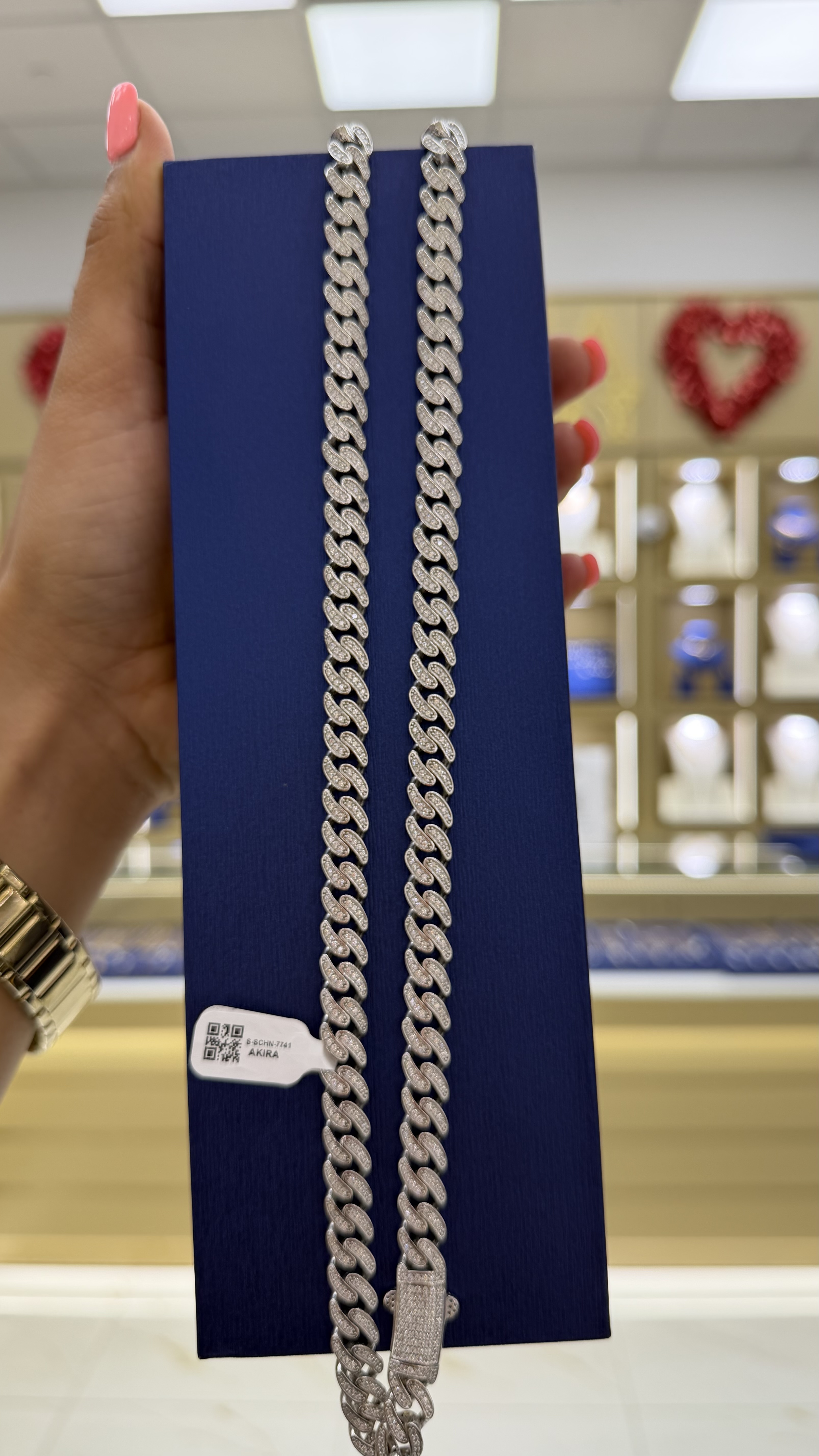 MEN ICEOUT SILVER CHAIN 61.279