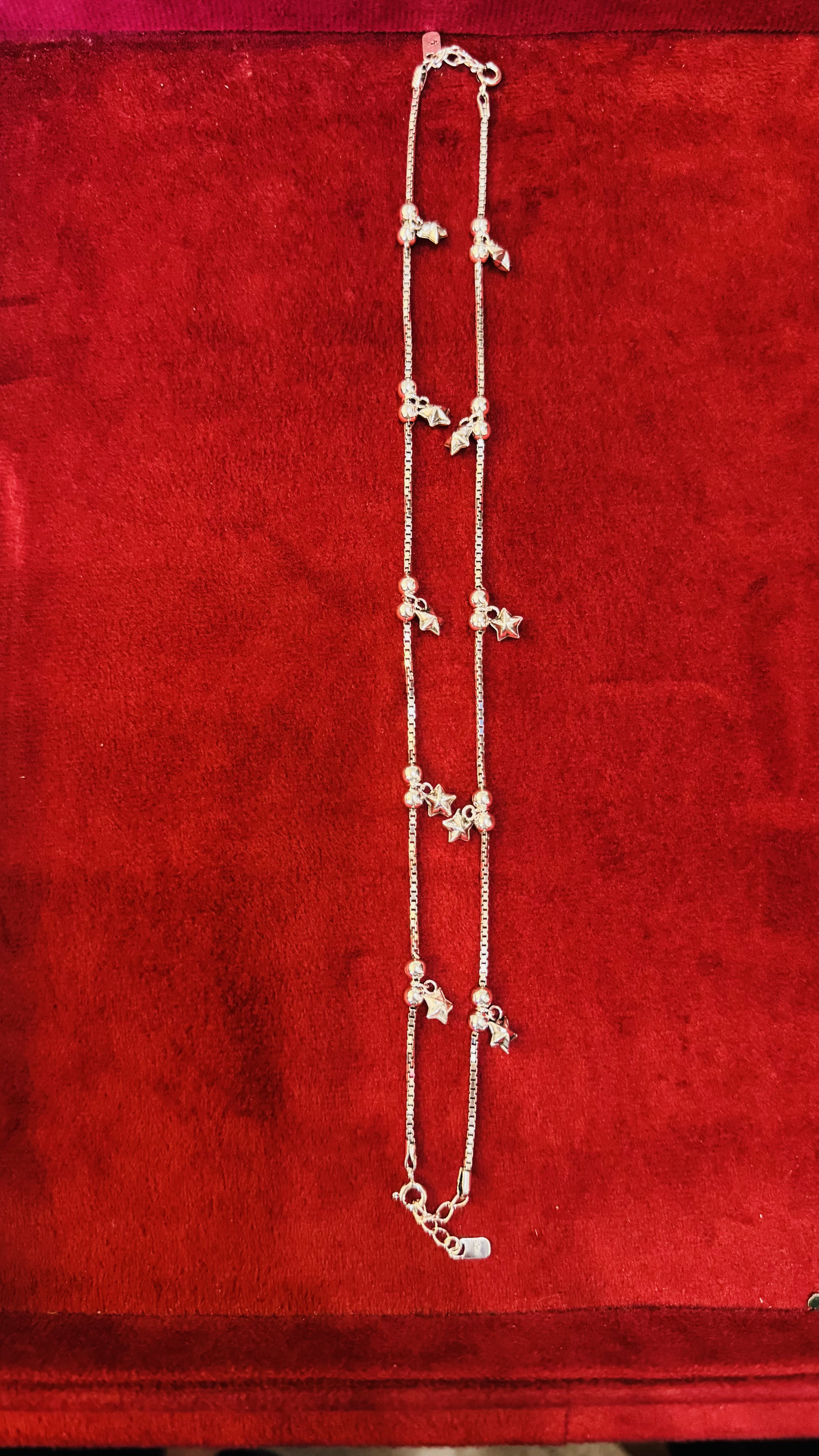 STAR AND BUTTON ANKLETS