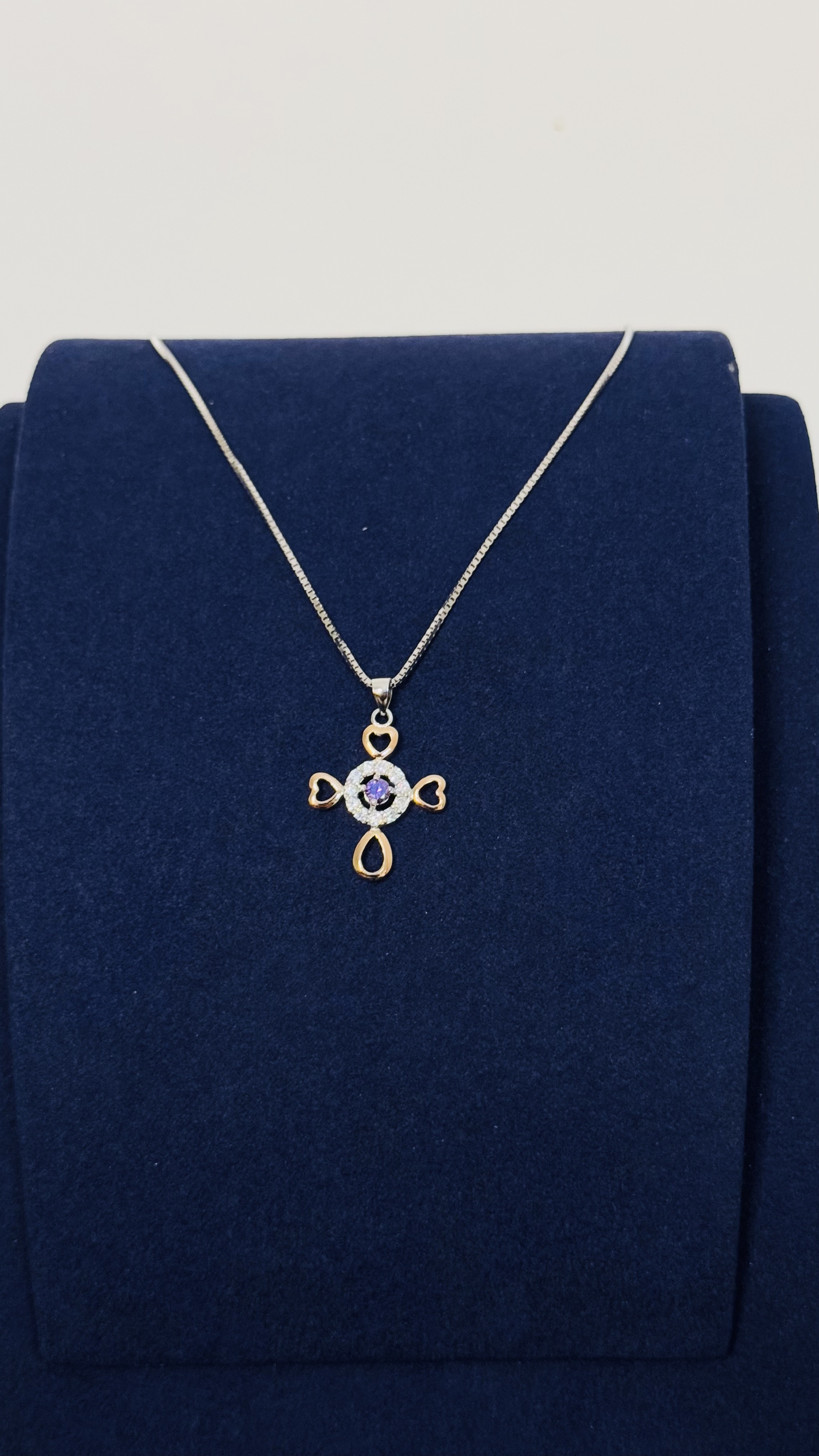 4 HEART  PENDANT SILVER