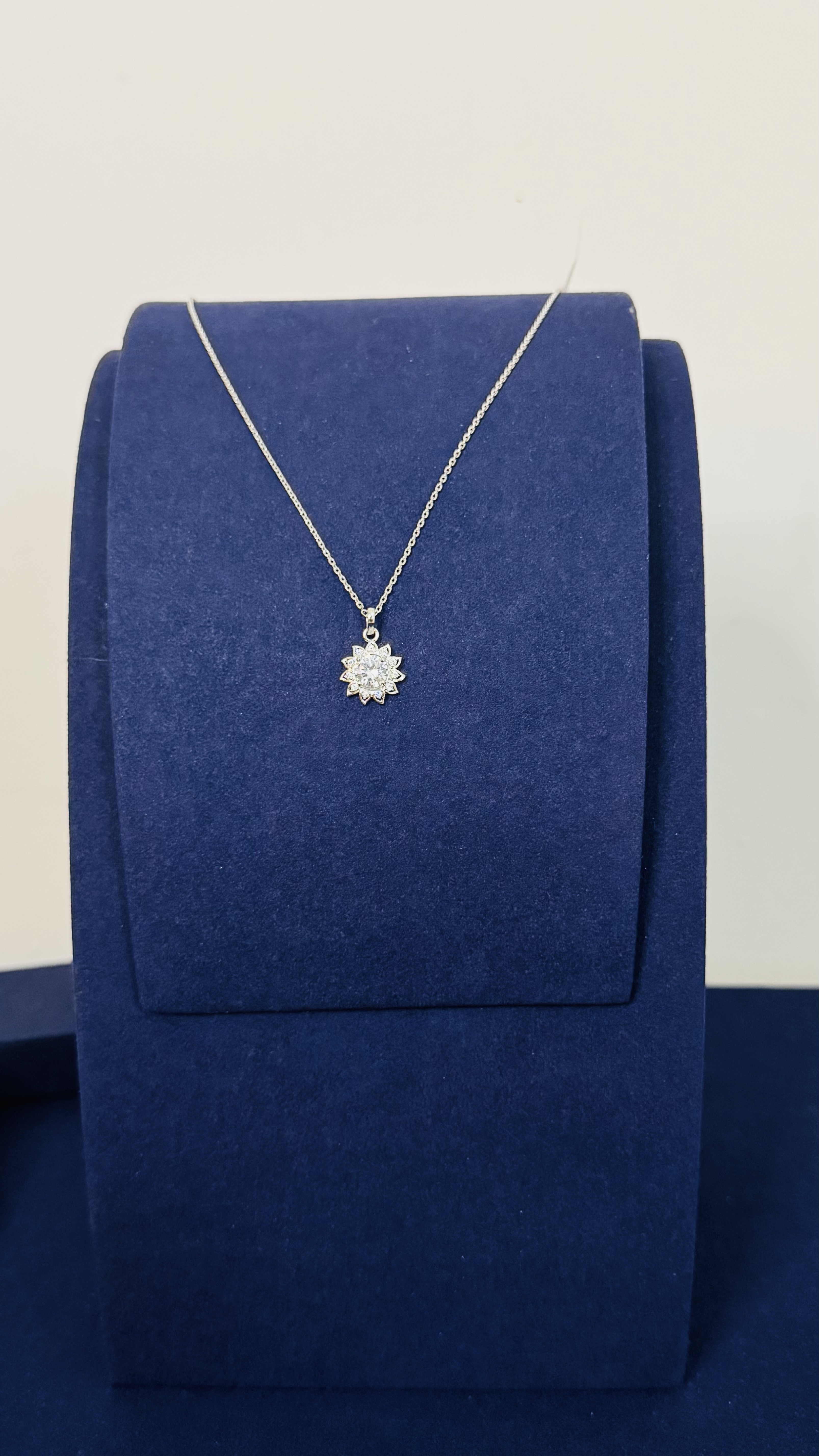 SUNFLOWER STERLING SILVER NECKLACE
