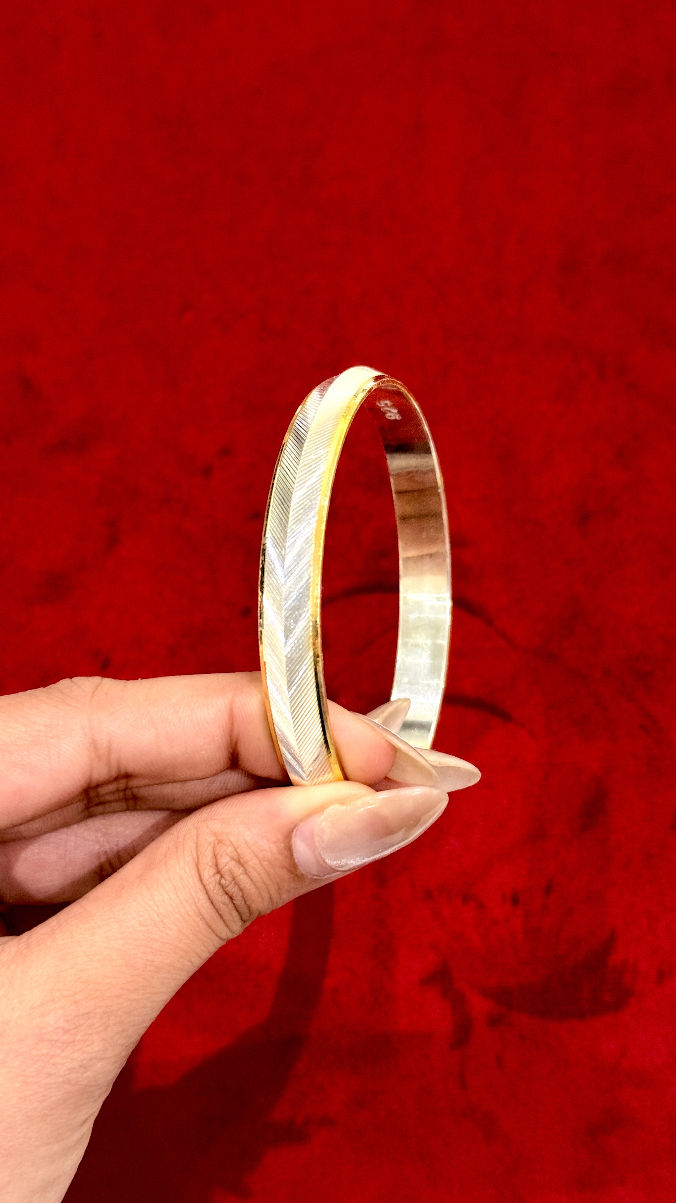 SIMPLE MENS SILVER KADA