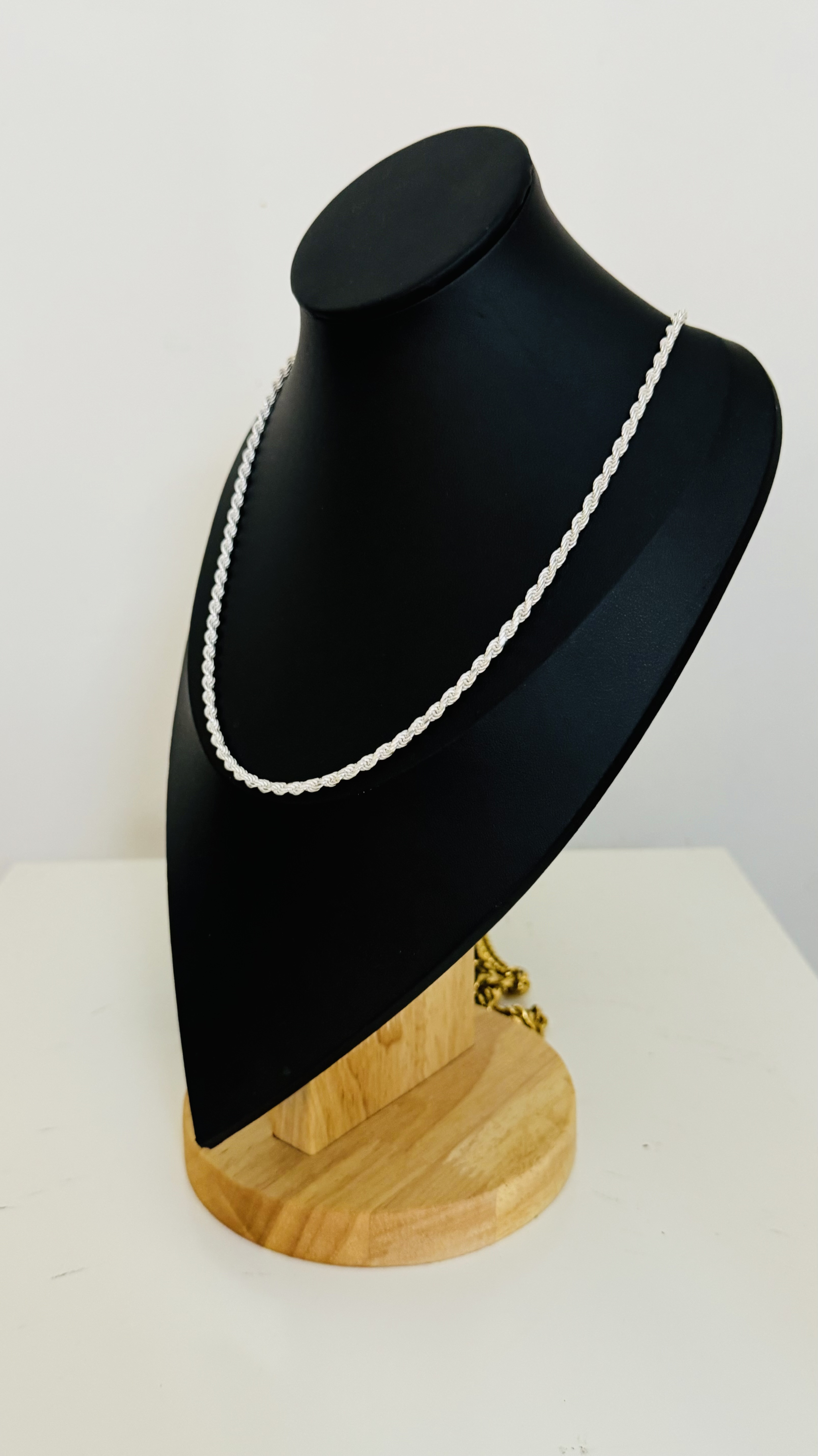 Rope chain silver 25.5g. 5mm