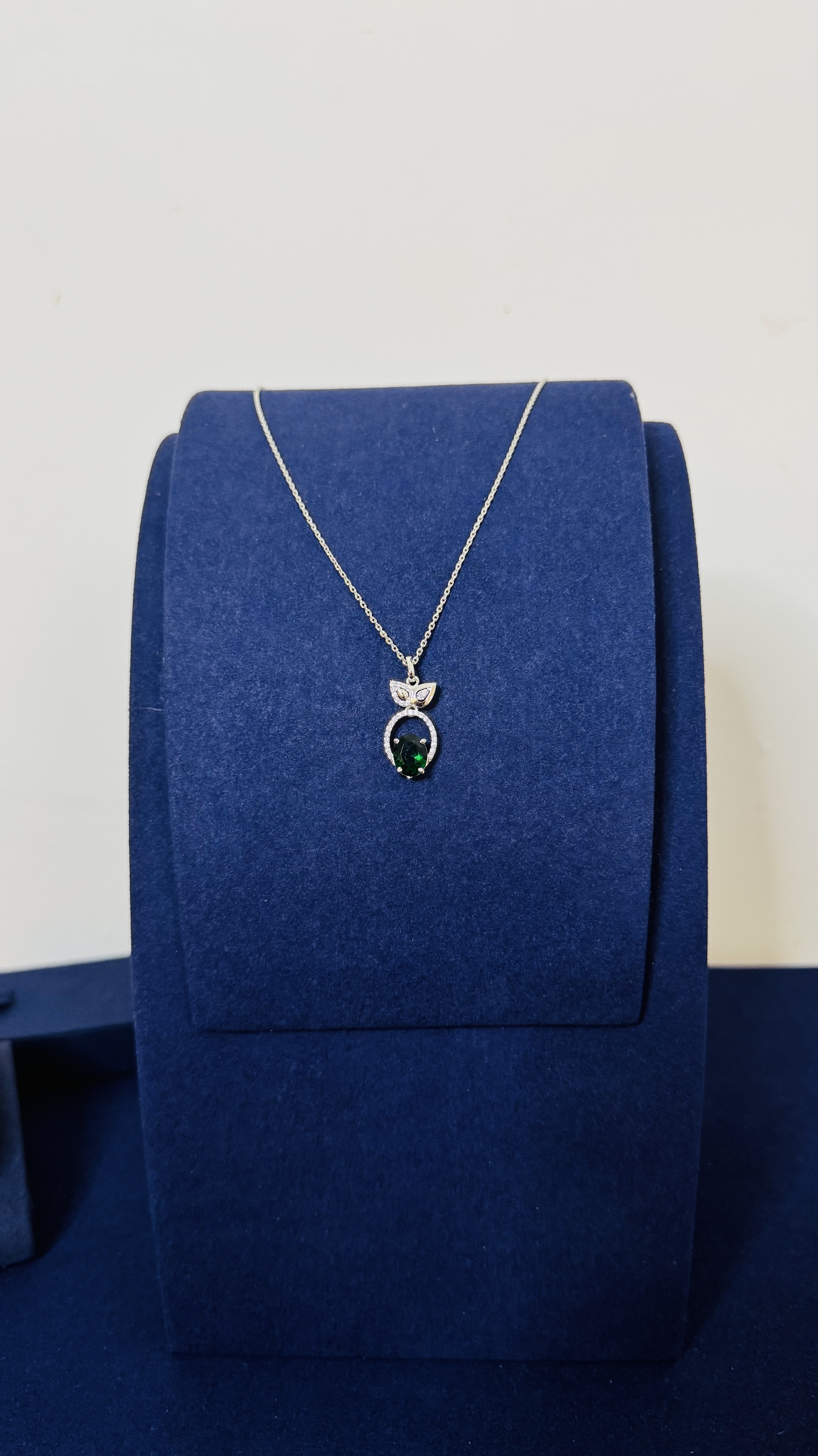 GREEN BEETLE SILVER PENDANT