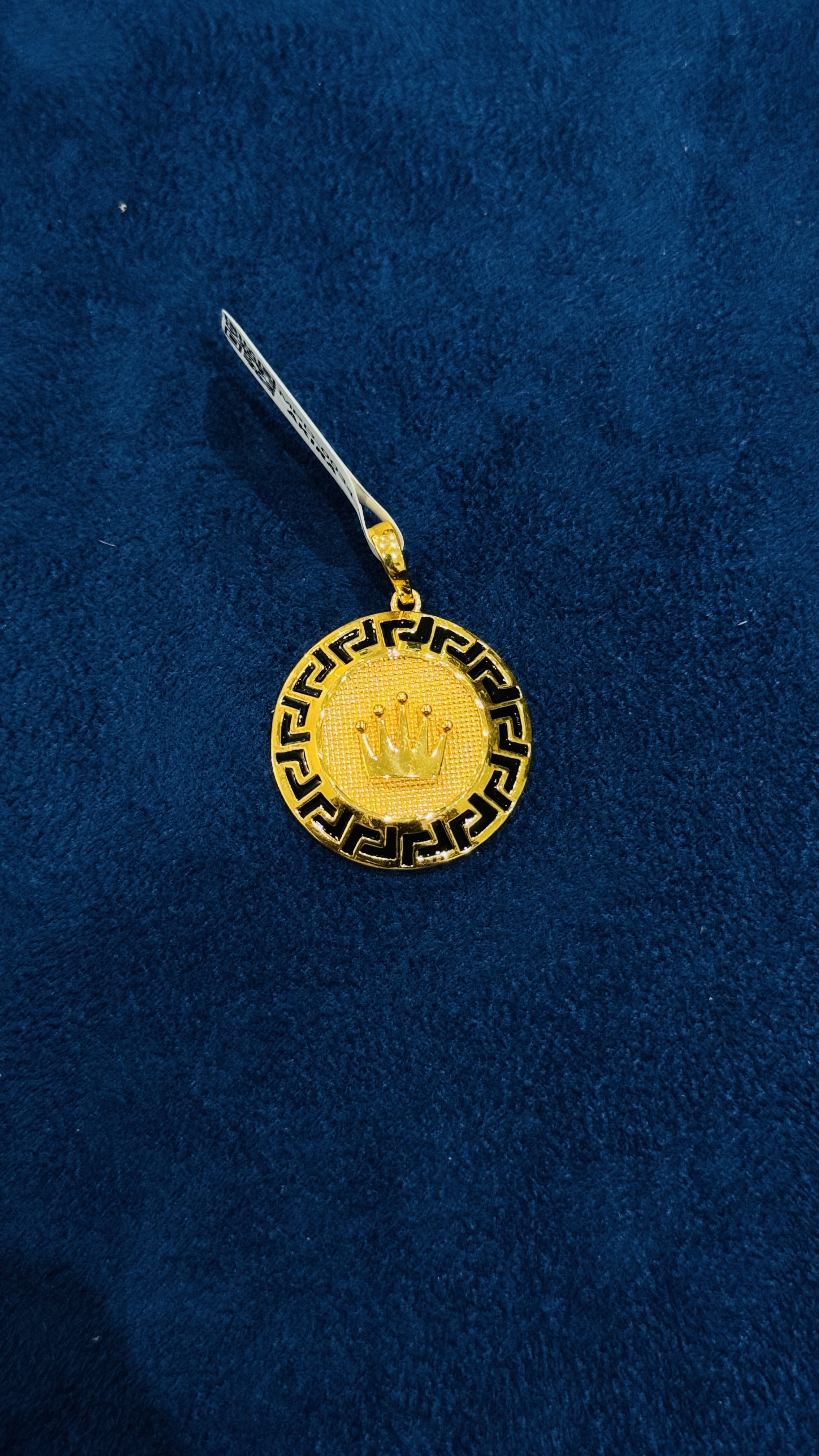 ROLEX DESIGN CIRCULAR MENS GOLD PENDANT